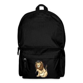 Löwe Maler Pinsel Malen - Rucksack - Schwarz - Vorne