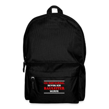 Bauleiter Spruch Baustelle Fun Bauleiter Geschenk - Rucksack - Schwarz - Vorne