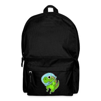 Dino Motiv Dinosaurier Weltall Astronauat - Rucksack - Schwarz - Vorne