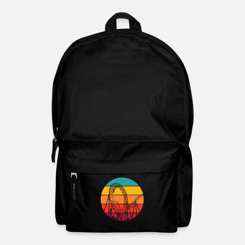 Retro Achterbahn Liebhaber - Rucksack - Schwarz