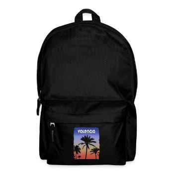 Valence Espagne Coucher De Soleil Vacances Souvenir Palmier - Sac à dos - noir - Devant