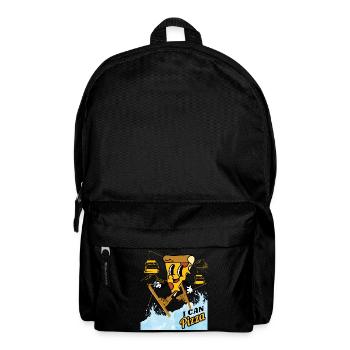 I can Pizza - Skiing Kids - Rucksack - Schwarz - Vorne