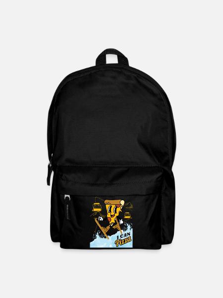 I can Pizza - Skiing Kids - Backpack - black