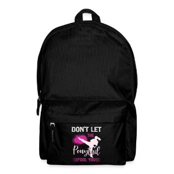 Karate Girl Martial Arts Women Karate Kick - Rucksack - Schwarz - Vorne