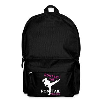 Karate Girl Martial Arts Women Karate Kick - Rucksack - Schwarz - Vorne