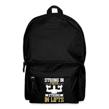 Jesus Christliches Fitnessstudio Workout - Rucksack - Schwarz - Vorne