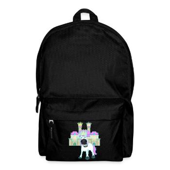 Castle Unicorn King Fairy Tale Kingdom Child Baby - Backpack - black - Front