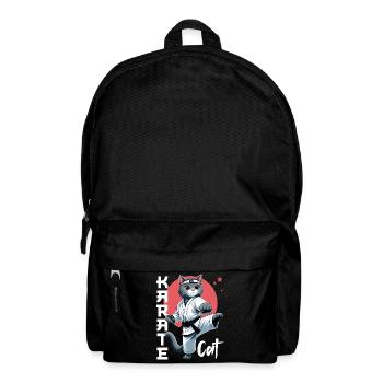Funny Cat Karate Cat Martial Arts Design - Backpack - black - Front