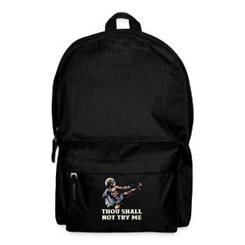 Drôle Muay Thai Seigneur Jésus disant cadeau chrétien - Sac à dos - noir - Devant