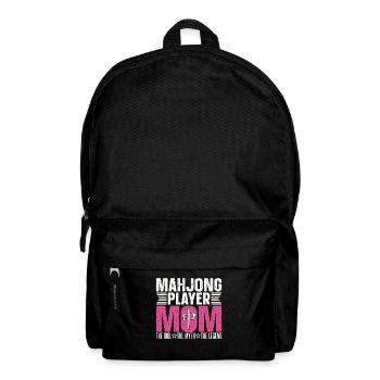 Mahjong Player Mom The Idol The Myth Loves Mahjong - Backpack - black - Front