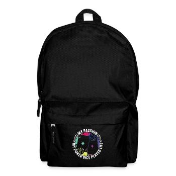 Poker Dice Player My Passion My Poker Card Game - Rucksack - Schwarz - Vorne