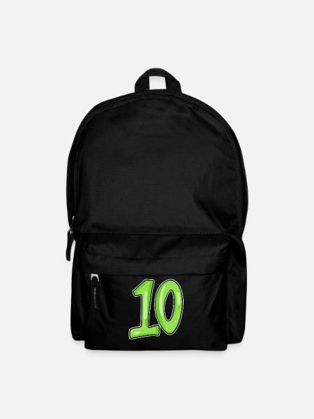 Dix numéros 10 Nombre - Sac à dos - noir