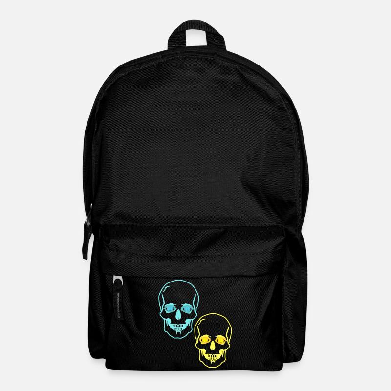 Schädel Totenköpfe Horror Fantasy Halloween Tod - Rucksack - Schwarz