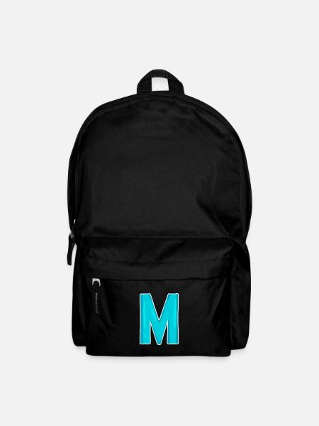 Buchstabe M Anfangsbuchstabe - Rucksack - Schwarz