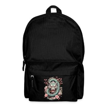 Japanese Dragon Aesthetic Streetwear Design - Backpack - black - Front