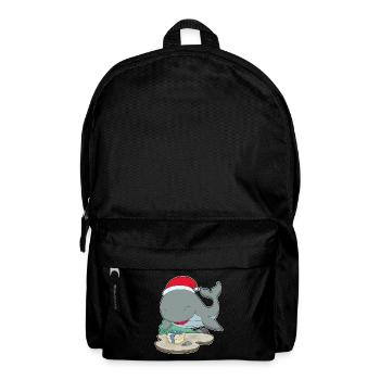 Forfait Noël des baleines - Sac à dos - noir - Devant