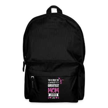 Mom Mom Mother's Day Funny Child Daughter Birth - Backpack - black - Front