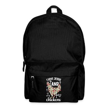 Jesus And Chickens Farmer Lover Farmer - Backpack - black - Front