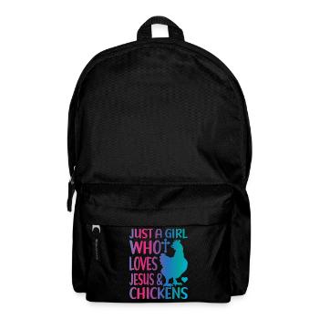Jesus And Chickens Farmer Lover Farmer - Backpack - black - Front