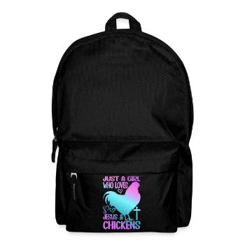 Jesus And Chickens Farmer Lover Farmer - Backpack - black - Front
