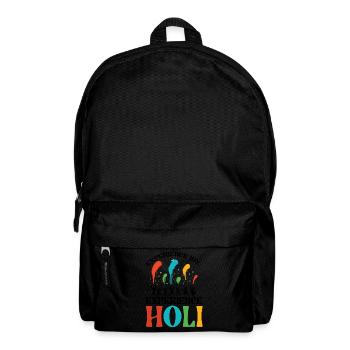 Happy Holi Grüße Hinduismus Indisches Fest - Rucksack - Schwarz - Vorne