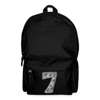 7 Number Seven Number Symbol Sign - Backpack - black - Front