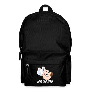 Forte Et Fière Grossesse Mère Enfant Parents - Sac à dos - noir - Devant