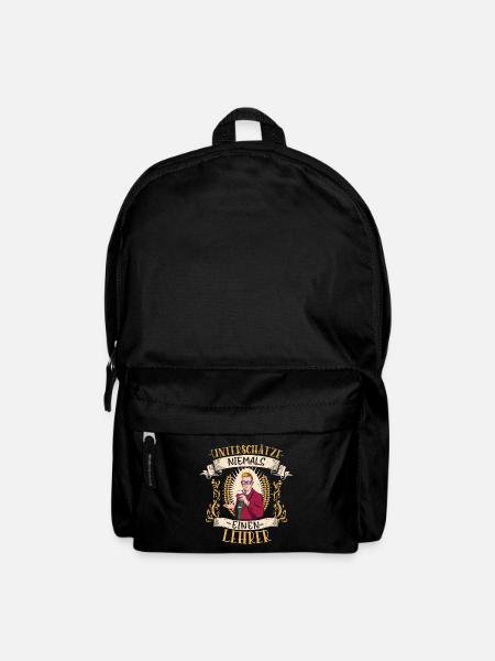 Lehrer Bildung Geschenk Pädagoge Klassenzimmer - Rucksack - Schwarz
