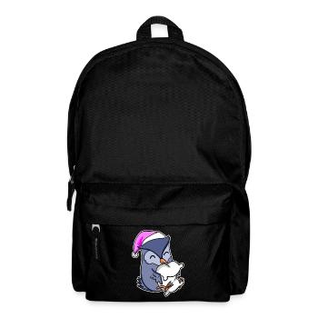 Owl Tired Sleeping Sleep Girl - Backpack - black - Front