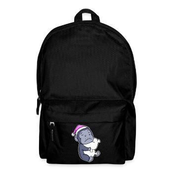 Gorilla Tired Sleeping Sleeping Girl - Backpack - black - Front