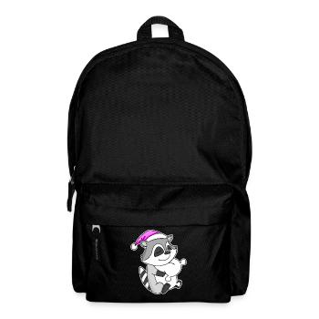 Waschbär Müde Ausschlafen Schlafen Mädchen - Rucksack - Schwarz - Vorne