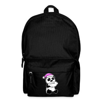 Panda Tired Sleeping Sleeping Girl - Backpack - black - Front