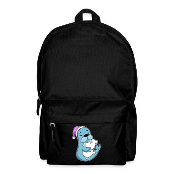 Seelöwe Müde Ausschlafen Schlafen Mädchen - Rucksack - Schwarz - Vorne