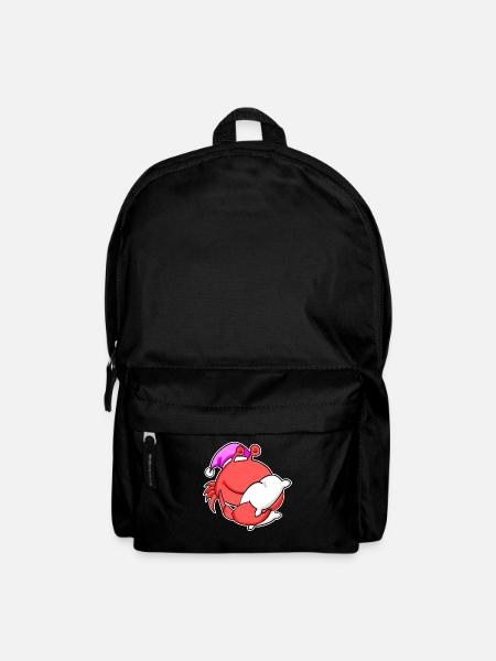 Krabbe Müde Ausschlafen Schlafen Mädchen - Rucksack - Schwarz