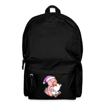 Huhn Müde Ausschlafen Schlafen Mädchen - Rucksack - Schwarz - Vorne