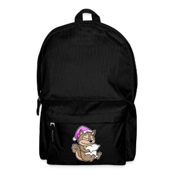 Eichhörnchen Müde Ausschlafen Schlafen Mädchen - Rucksack - Schwarz - Vorne