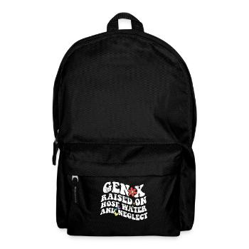 Retro Gen X Raised on Hose Water and Neglect - Backpack - black - Front