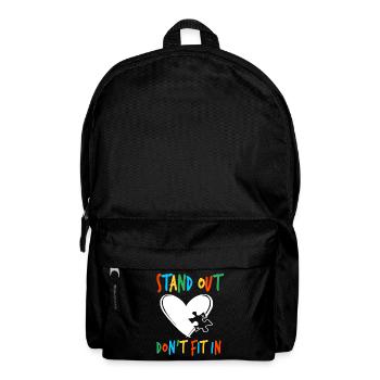 Autism Shirt - Backpack - black - Front