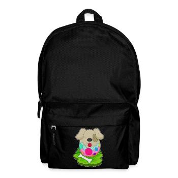 Dog Easter Easter Egg - Backpack - black - Front