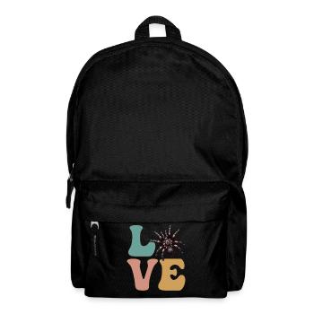 LIEBE Tarantel Spinne - Rucksack - Schwarz - Vorne