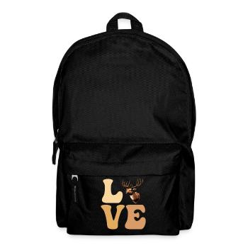 LOVE Taxidermist Taxidermie Hirschjagd - Rucksack - Schwarz - Vorne