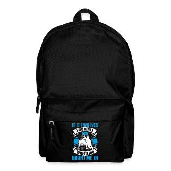 Drôle De Football Et De Lutte Lutteur - Sac à dos - noir - Devant