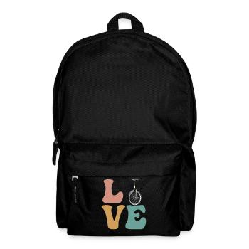 LOVE Unicycle Unicycle Unicyclist Unicyclist Unicycle - Backpack - black - Front