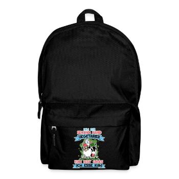 I'm Second Hand Vegetarian Cow Eats Grass - Backpack - black - Front