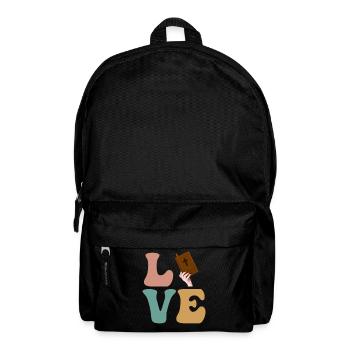 LIEBE Bibel Pastor Christlich Religiös - Rucksack - Schwarz - Vorne
