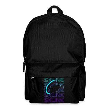Stinktier Waschbär Retro - Rucksack - Schwarz - Vorne