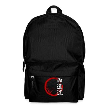 Wado Ryu Karate Kampfkünste Dojo Kimono Gym - Rucksack - Schwarz - Vorne
