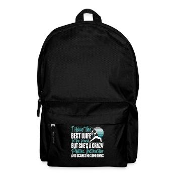 Instructeur de Pilates Professeur Femme - Sac à dos - noir - Devant
