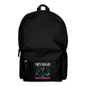 Data Miner Morning Is Not My Time Data Analyst - Backpack - black - Front