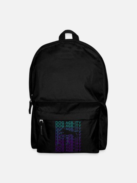 Dog Agility Dog Trainer Retro - Backpack - black